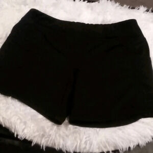 New Black Athletic Workout Stretch Shorts